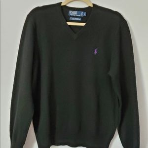 Polo Ralph Lauren Black Wool Sweater